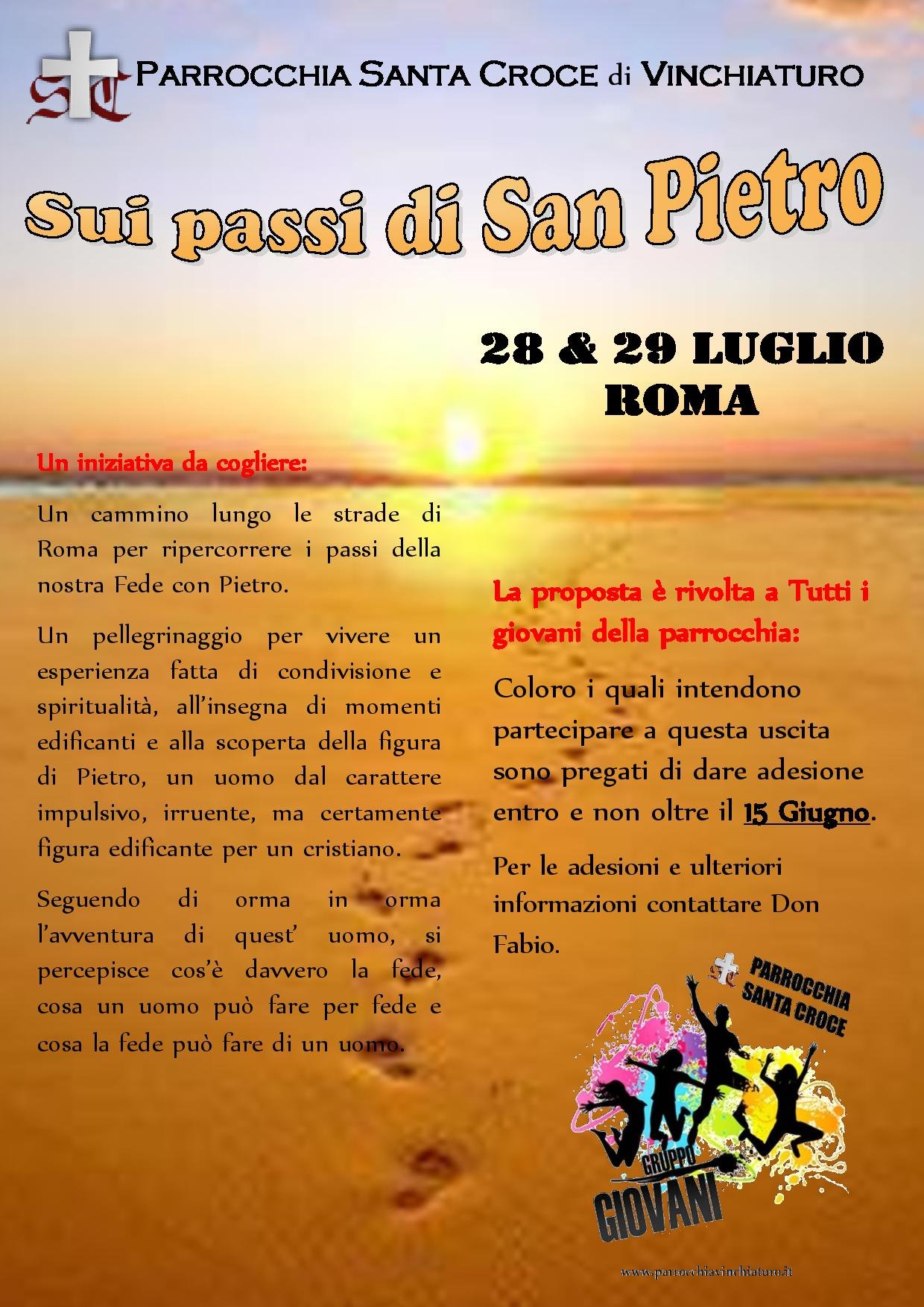 Pellegrinaggio giovani – Sui passi di Pietro (Immagini)