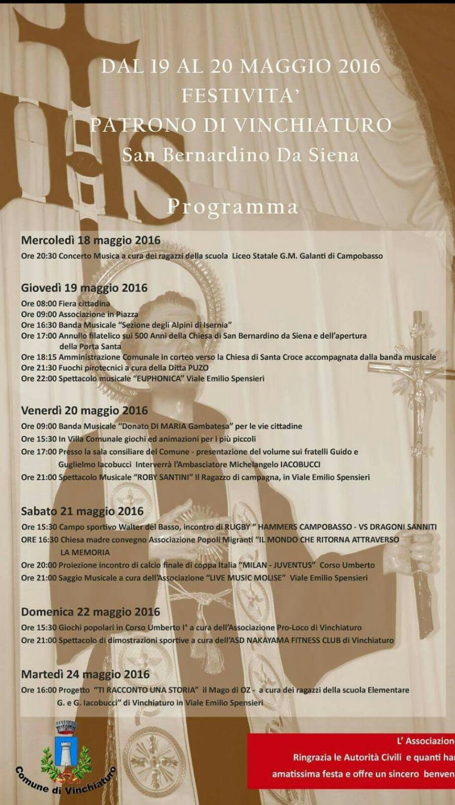 Festeggiamenti San Bernardino 2016