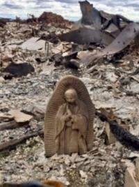 L’uragano e le Madonne rimaste intatte nella devastazione