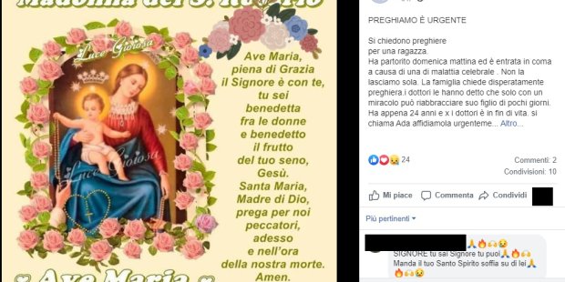 La catena di preghiera su Whatsapp che è (purtroppo) una bufala